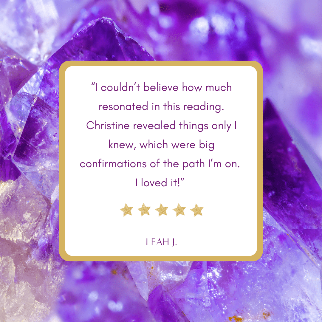 testimonial for crystal wisdom reading with christine luken